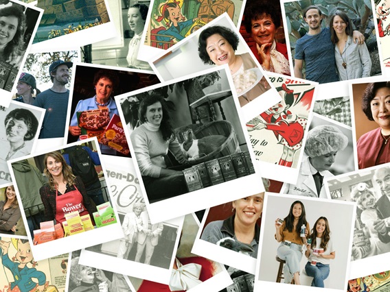 Collage of portraits of women trailblazers at General Mills
