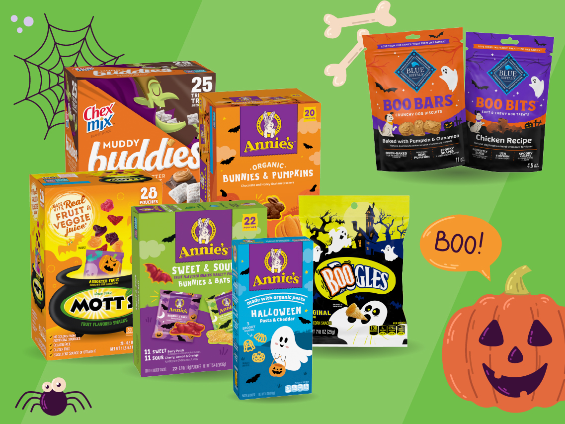 A collection of General Mills products